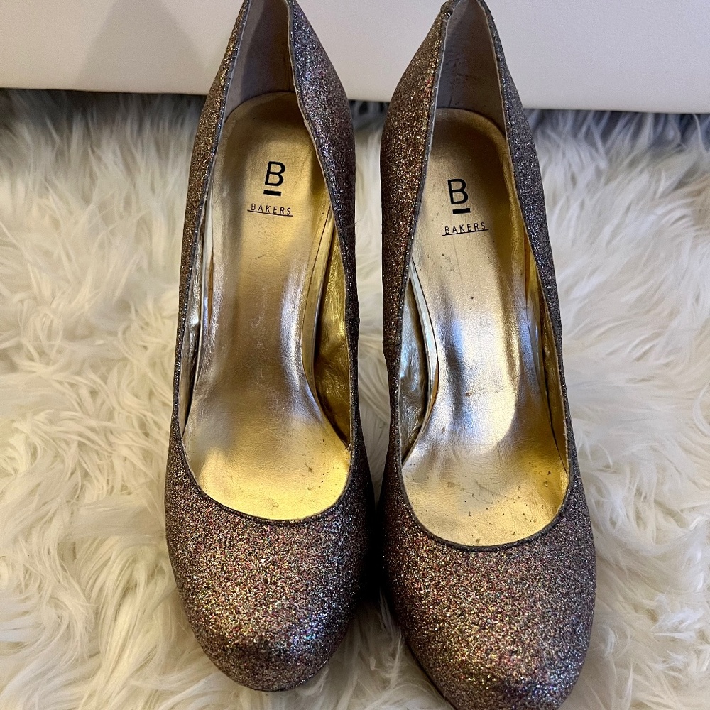 Multi colored Glitter High Heels